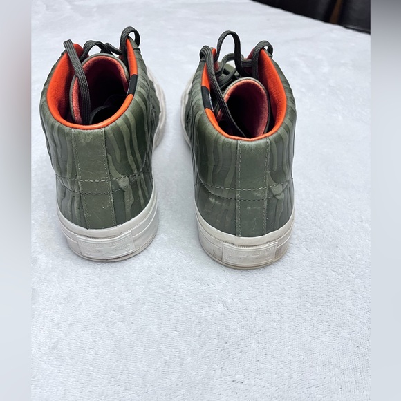 Converse One Star Counter Climate Mid Leather Olive Green Sneakers - Picture 3 of 6